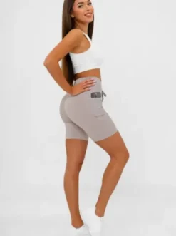 Legginsy krótkie damskie kolarki mokka JS/XY24026S^Ozonee Outlet