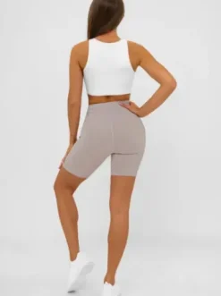 Legginsy krótkie damskie kolarki mokka JS/XY24026S^Ozonee Outlet