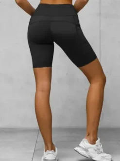 Legginsy krótkie damskie kolarki czarne JS/XY24004S^Ozonee Outlet