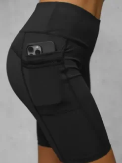 Legginsy krótkie damskie kolarki czarne JS/XY24004S^Ozonee Outlet