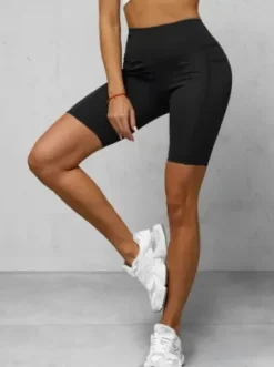 Legginsy krótkie damskie kolarki czarne JS/17K555/3^Ozonee Clearance