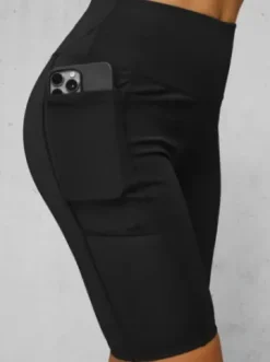 Legginsy krótkie damskie kolarki czarne JS/17K555/3^Ozonee Clearance