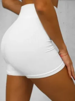 Legginsy krótkie damskie kolarki białe O/ZL-037^Ozonee Hot