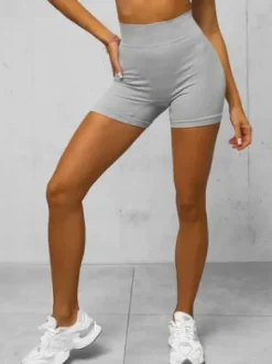 Legginsy krótkie damskie kolarki szare O/ZL-037^Ozonee Hot