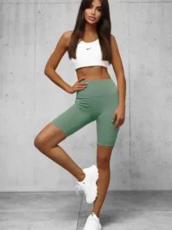 Legginsy krótkie damskie kolarki miętowe O/K5-J^Ozonee Fashion