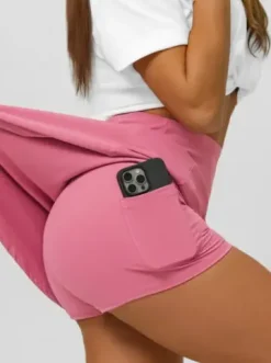 Spódnico-spodenki damskie ciemno-różowe JS/17K590/111^Ozonee Discount