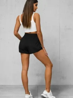 Spodenki damskie sportowe z legginsami czarne JS/XY24015S^Ozonee Clearance