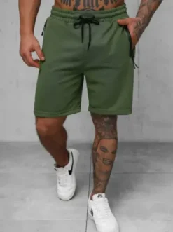 Spodenki dresowe męskie khaki JS/17K532/29^Ozonee Online