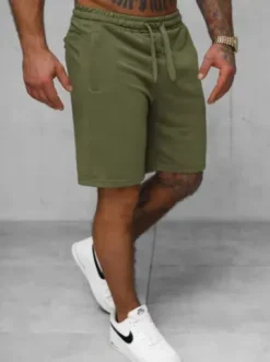 Spodenki dresowe męskie khaki JS/8K1551/29^Ozonee Best