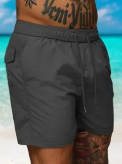 Spodenki kąpielowe męskie grafitowe JS/XL018/5^Ozonee Fashion