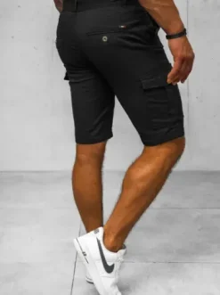 Spodenki męskie chino czarne NB/MP0188N^Ozonee Fashion