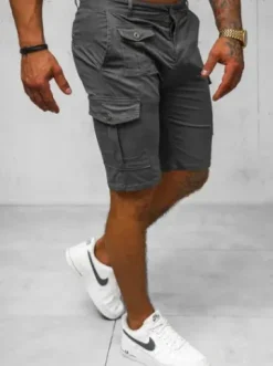 Spodenki męskie chino grafitowe NB/MP0188GS^Ozonee Fashion