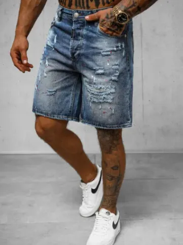 Spodenki męskie jeansowe niebieskie O/VIP/2412^Ozonee Online