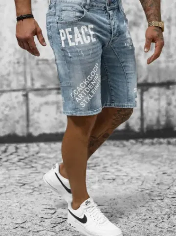 Spodenki męskie jeansowe niebieskie NB/MP0259BC^Ozonee Online