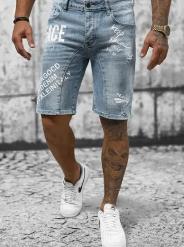 Spodenki męskie jeansowe niebieskie NB/MP0259BC^Ozonee Online