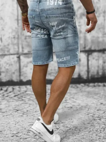 Spodenki męskie jeansowe niebieskie NB/MP0259BC^Ozonee Online