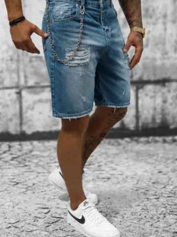 Spodenki męskie jeansowe niebieskie DP/172^Ozonee Online