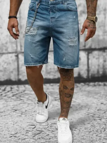 Spodenki męskie jeansowe niebieskie DP/172^Ozonee Online