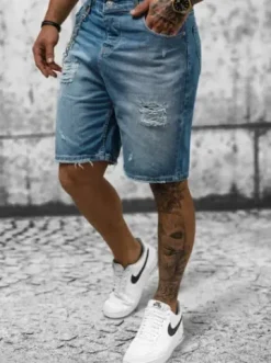 Spodenki męskie jeansowe niebieskie DP/172^Ozonee Online