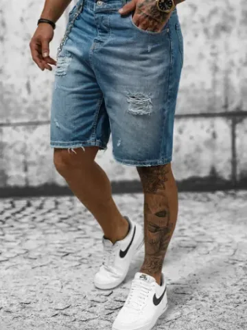 Spodenki męskie jeansowe niebieskie DP/172^Ozonee Online