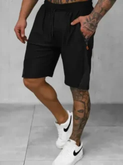 Spodenki sportowe męskie czarne JS/12K1800/3^Ozonee Outlet