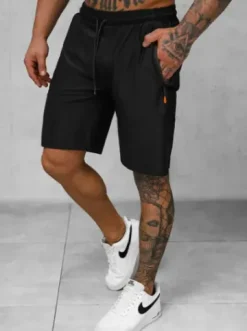 Spodenki sportowe męskie czarne JS/12K1802/3^Ozonee Fashion