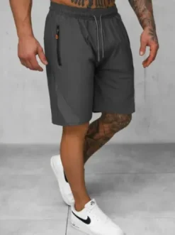 Spodenki sportowe męskie grafitowe JS/12K1800/5^Ozonee Fashion