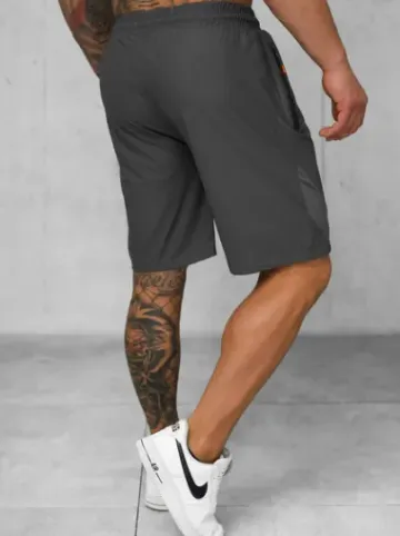 Spodenki sportowe męskie grafitowe JS/12K1800/5^Ozonee Fashion