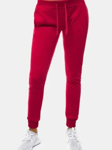 Spodnie dresowe damskie bordowe JS/CK01^Ozonee Fashion