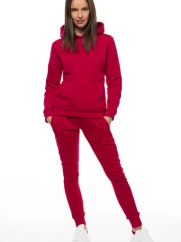 Spodnie dresowe damskie bordowe JS/CK01^Ozonee Fashion