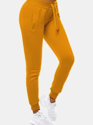 Spodnie dresowe damskie camelowe JS/CK01^Ozonee Online