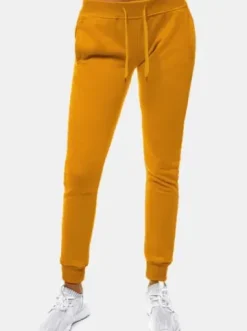 Spodnie dresowe damskie camelowe JS/CK01^Ozonee Online