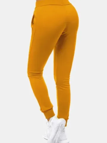 Spodnie dresowe damskie camelowe JS/CK01^Ozonee Online