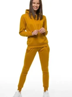 Spodnie dresowe damskie camelowe JS/CK01^Ozonee Online