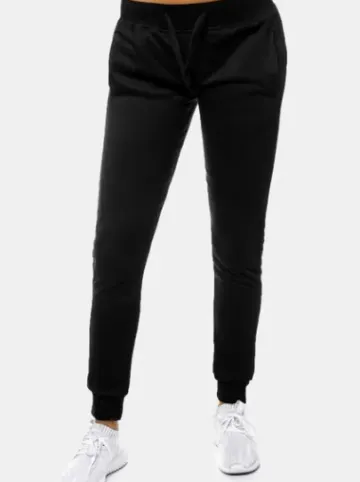 Spodnie dresowe damskie czarne JS/CK01^Ozonee New