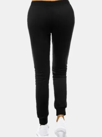 Spodnie dresowe damskie czarne JS/CK01^Ozonee New