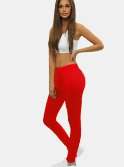 Spodnie dresowe damskie czerwone JS/CK01Z^Ozonee Outlet