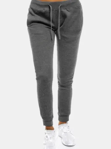 Spodnie dresowe damskie grafitowe JS/CK01^Ozonee New