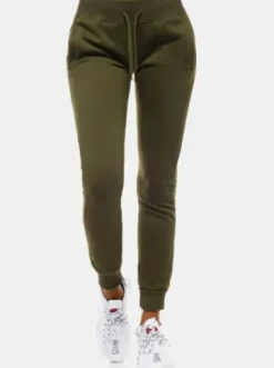 Spodnie dresowe damskie khaki JS/CK01^Ozonee Online