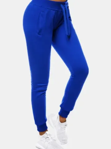 Spodnie dresowe damskie kobaltowe JS/CK01^Ozonee Discount