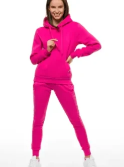 Spodnie dresowe damskie różowe JS/CK01^Ozonee Fashion