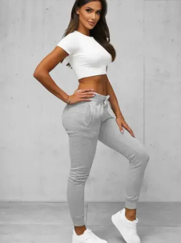 Spodnie dresowe damskie szare JS/CK01Z^Ozonee Hot
