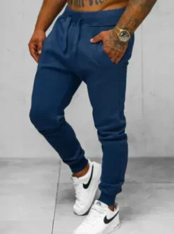 Spodnie dresowe męskie indygo JS/XW01/66Z^Ozonee Fashion