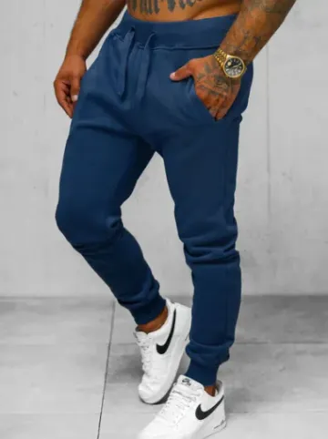 Spodnie dresowe męskie indygo JS/XW01/66Z^Ozonee Fashion