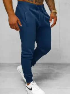 Spodnie dresowe męskie indygo JS/XW01/66Z^Ozonee Fashion
