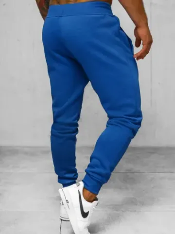 Spodnie dresowe męskie kobaltowe JS/XW01Z^Ozonee Fashion