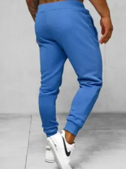 Spodnie dresowe męskie niebieskie JS/XW01Z^Ozonee Discount