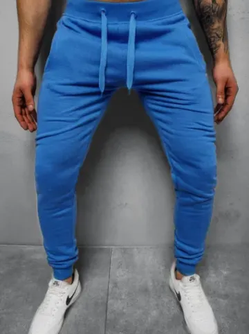 Spodnie dresowe męskie niebieskie JS/XW01Z^Ozonee Fashion