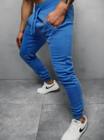Spodnie dresowe męskie niebieskie JS/XW01Z^Ozonee Fashion