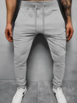 Spodnie dresowe męskie szare JS/XW01Z^Ozonee Fashion